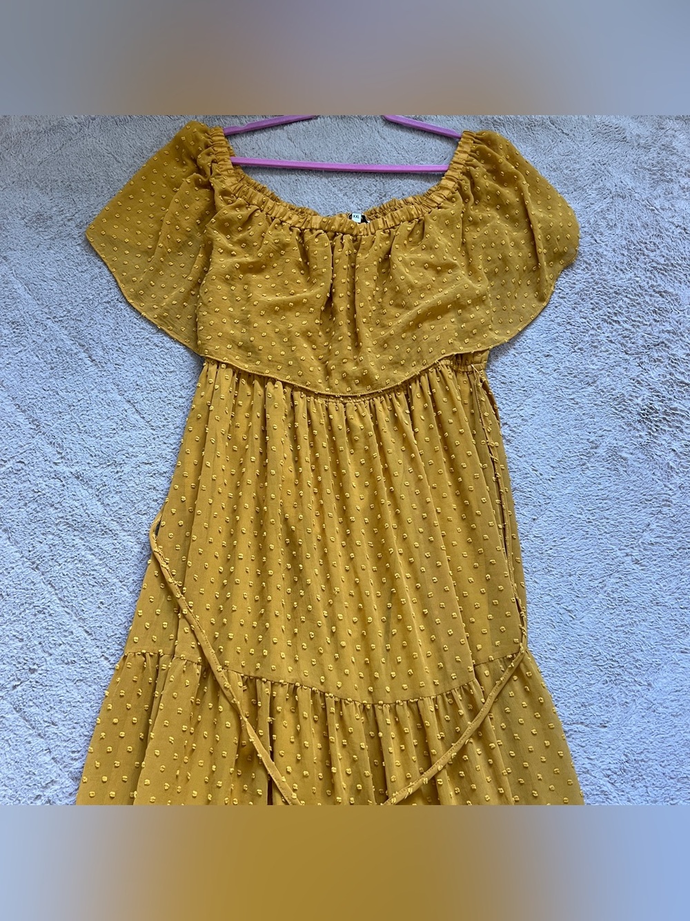 Baltic Born Swiss Dot Tiered Maxi Dress Wedding Guest Cottage Homecoming Sz XXL